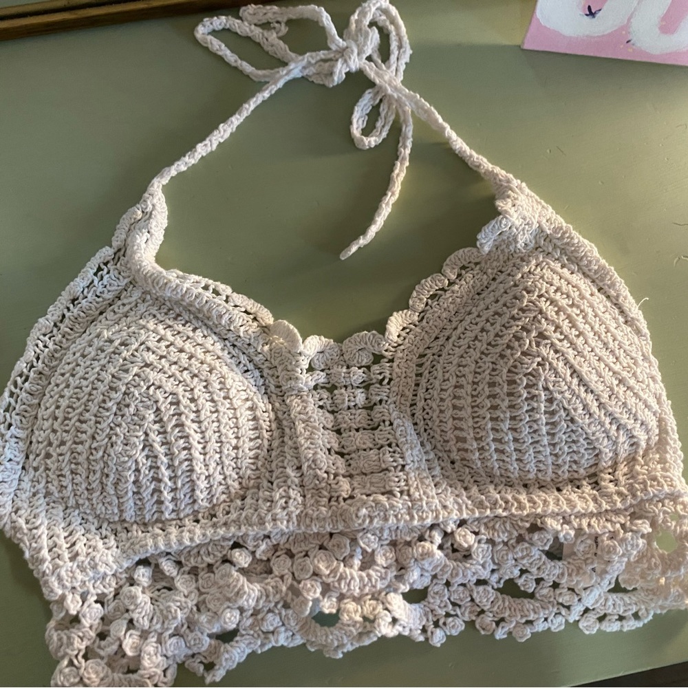 Crotchet top white